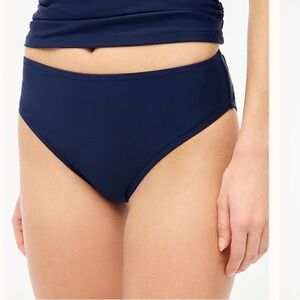 J. Crew Factory Navy Mid-Rise Bikini Bottom